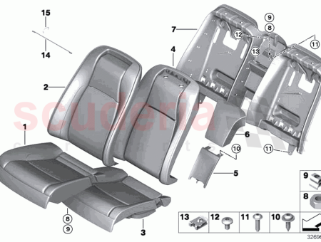 Photo of SCHAUMSTOFFTEIL R CKENLEHNE HINTEN LINKS…