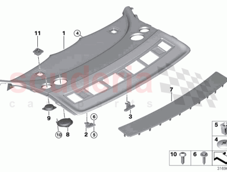 Photo of LAUTSPRECHERABDECKUNG MITTELT NER…