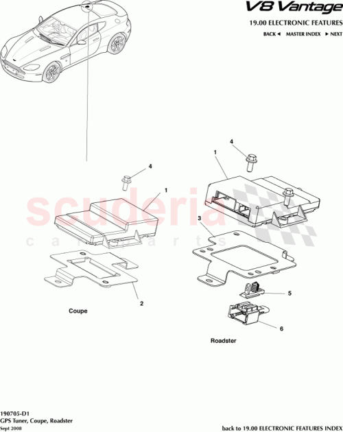 Part Diagram for Aston Martin 6G33-10E887-AB