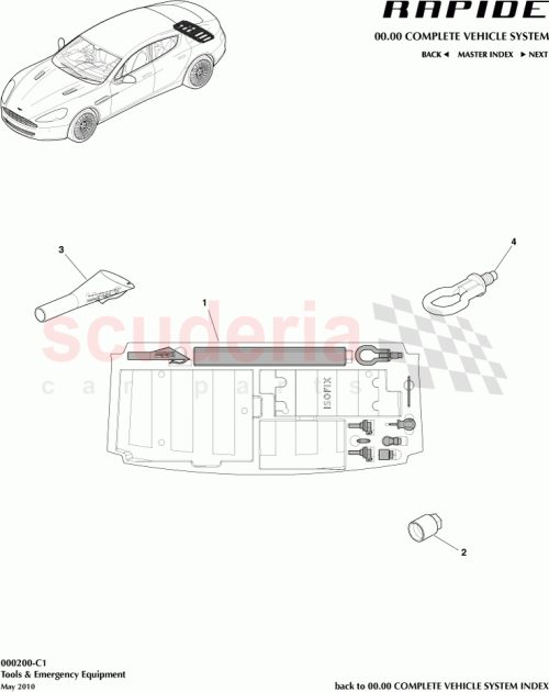 Part Diagram for Aston Martin AD43-S064T64-CC
