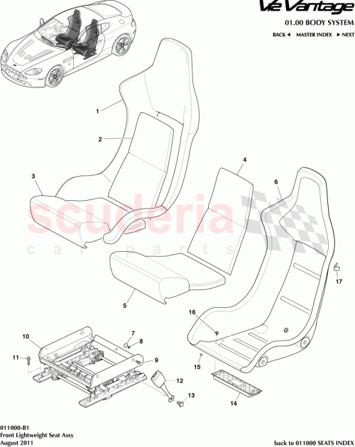 Part Diagram for Aston Martin AD23-60009-AAW