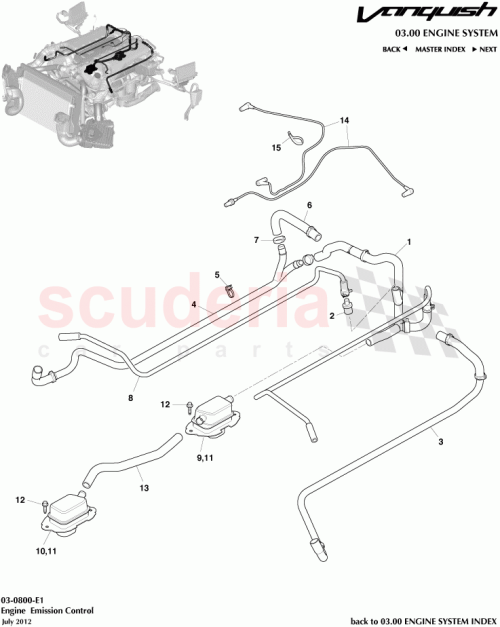 Part Diagram for Aston Martin AG43-9E498-AA