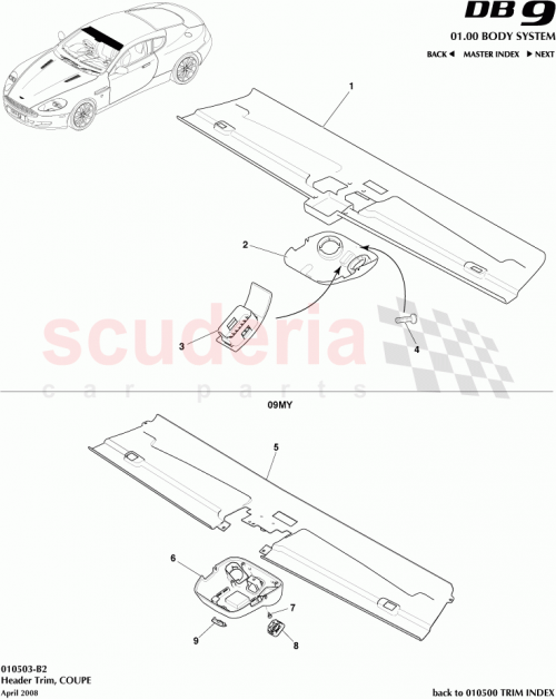 Part Diagram for Aston Martin 7G43-03409-BAW