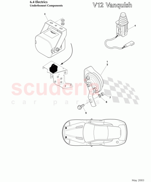 Part Diagram for Aston Martin 1R12-373942-AA