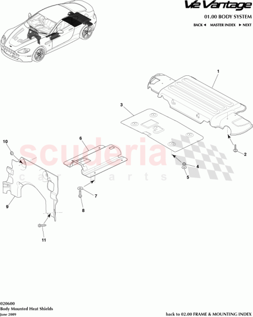 Part Diagram for Aston Martin AD23-4A380-AB