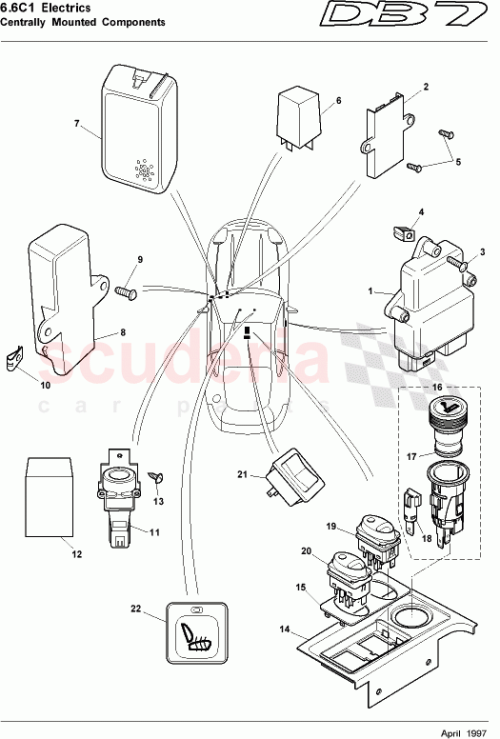 Part Diagram for Aston Martin 37-81872