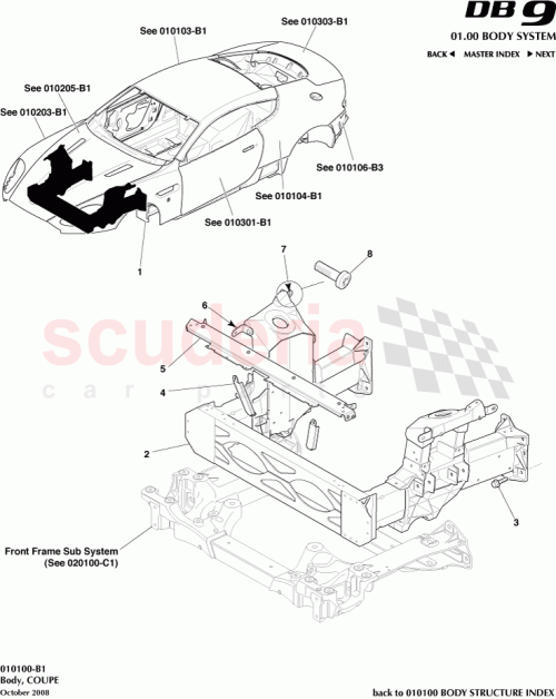 Part Diagram for Aston Martin GO8G43-10073-AA