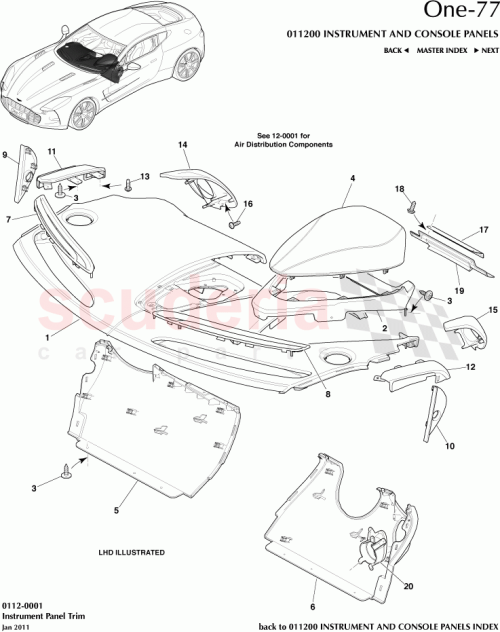 Part Diagram for Aston Martin 12023-14-6249-AC