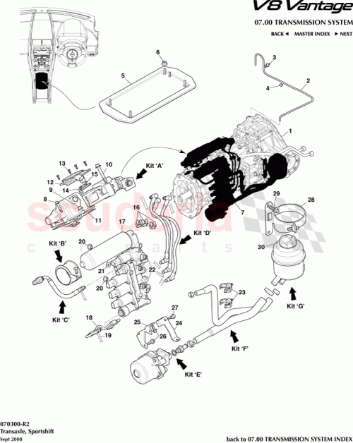 Part Diagram for Aston Martin 6G33505066AC