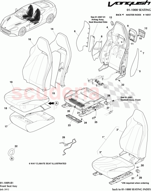 Part Diagram for Aston Martin CD33-60008-ABW