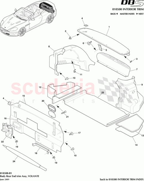 Part Diagram for Aston Martin AD33-L42626-AA