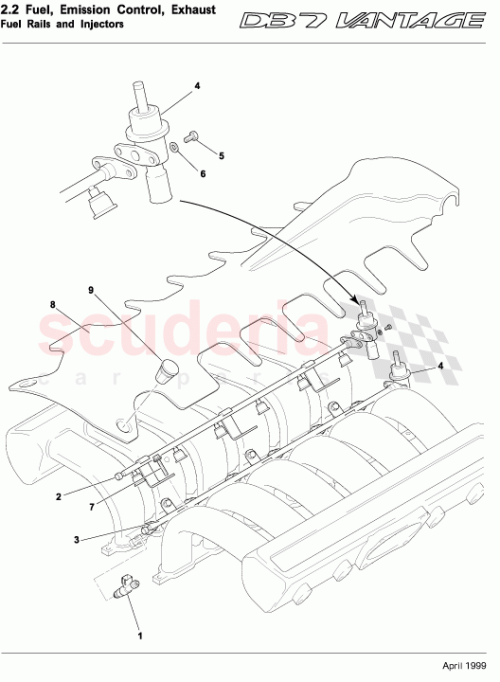 Part Diagram for Aston Martin 08-85173