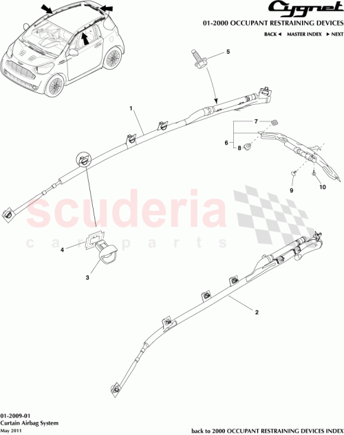 Part Diagram for Aston Martin 633A0-74020