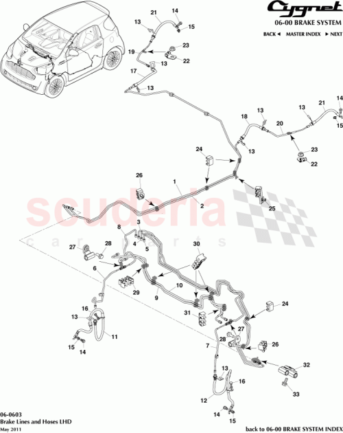 Part Diagram for Aston Martin 47312-74011