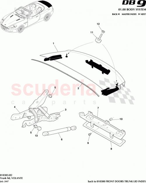 Part Diagram for Aston Martin 4G43-L278C90-AA