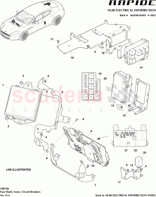 Part Diagram for Aston Martin AD43-14A074-AA