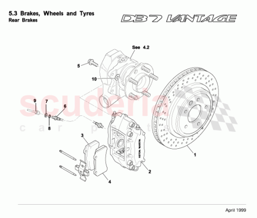 Part Diagram for Aston Martin 28-85458