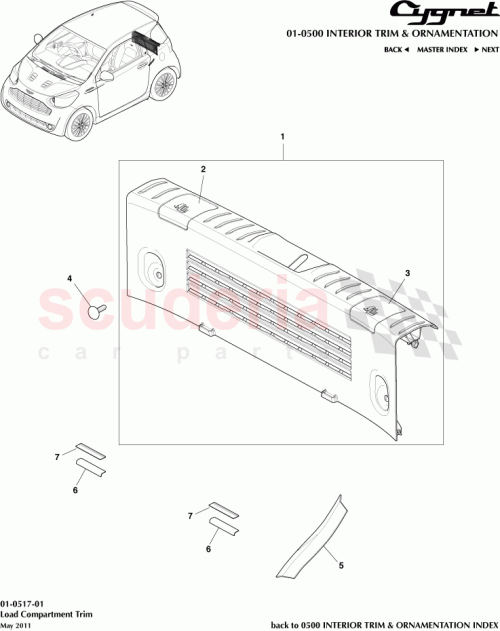 Part Diagram for Aston Martin 90467-0816C0