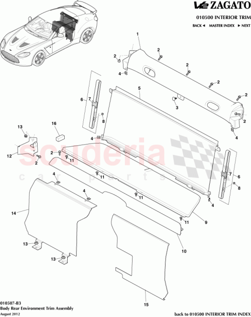 Part Diagram for Aston Martin CY83-60028-BAW