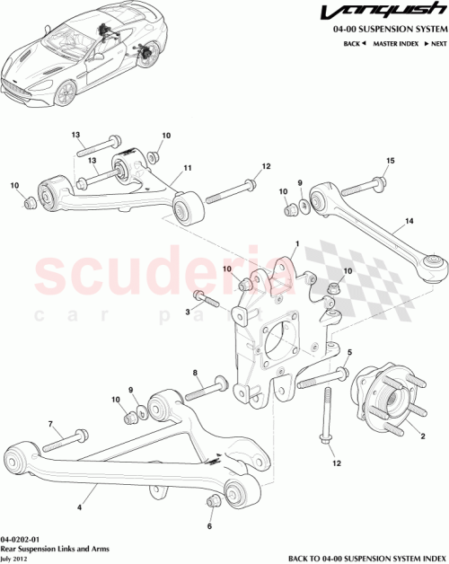 Part Diagram for Aston Martin AD23-5A971-AA