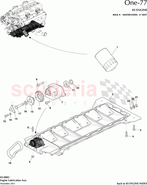 Part Diagram for Aston Martin AY93-04-10045
