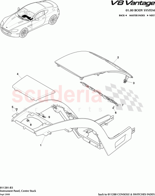 Part Diagram for Aston Martin CG43047A04AA