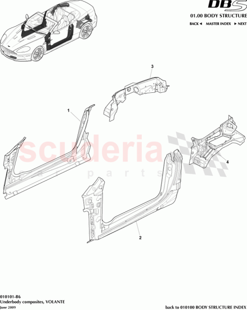 Part Diagram for Aston Martin 4G43-L20412-AP