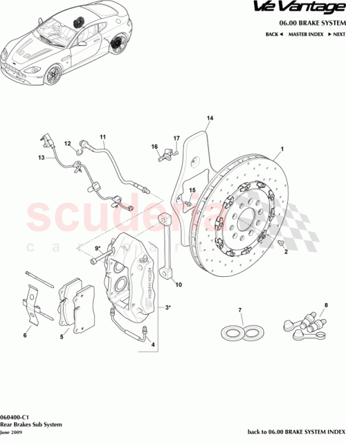 Part Diagram for Aston Martin AD23-2C465-CB