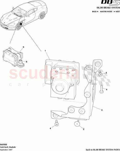 Part Diagram for Aston Martin 8D332C405AB