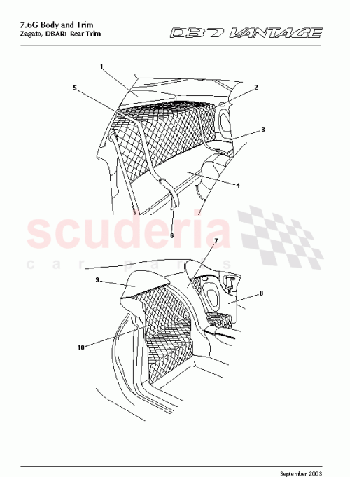 Part Diagram for Aston Martin 83-150028-AB