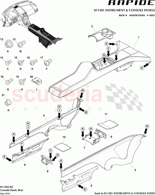 Part Diagram for Aston Martin AD43044E96BA