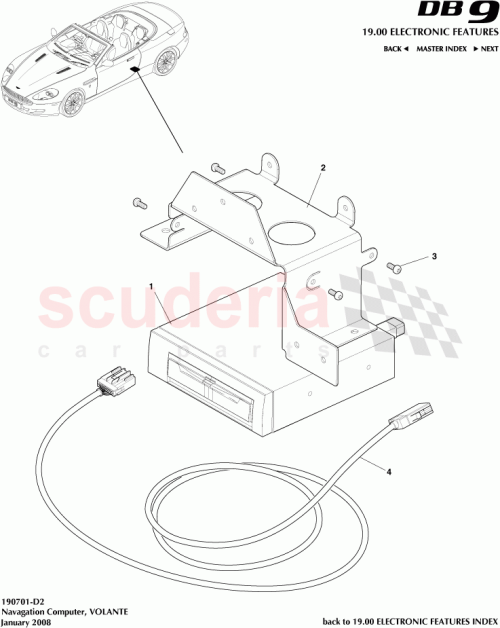 Part Diagram for Aston Martin 4G43-10E898-CC