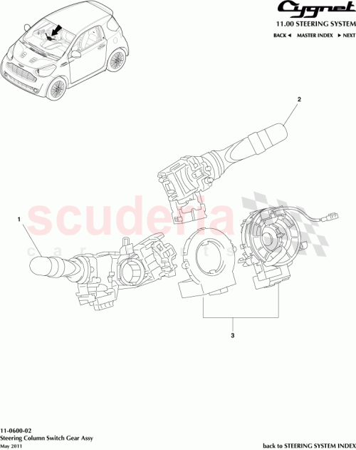 Part Diagram for Aston Martin 84652-48121