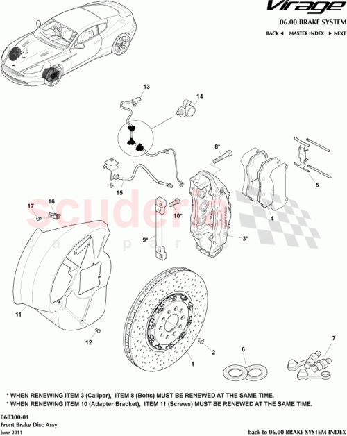 Part Diagram for Aston Martin 8D33-2K004-AC