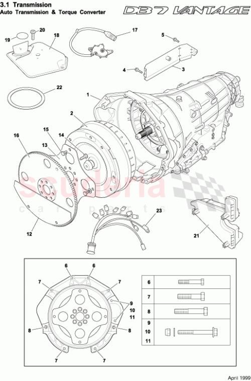 Part Diagram for Aston Martin 42-85906