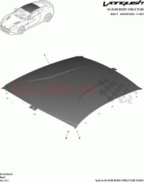 Part Diagram for Aston Martin CD33-C50202-AC