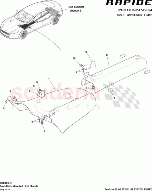 Part Diagram for Aston Martin AD4311398AA