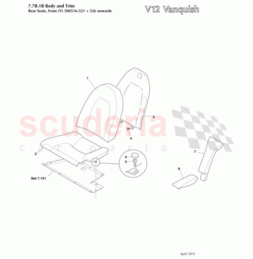 Part Diagram for Aston Martin 3R12-165430-AA