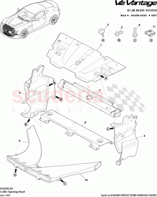 Part Diagram for Aston Martin AG33-10853-BA