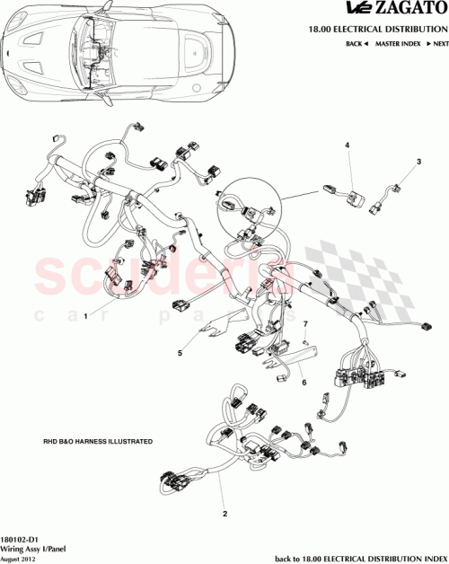 Part Diagram for Aston Martin DD23-14B079-AC