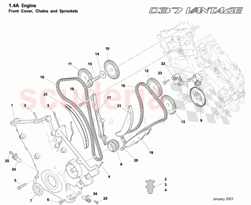 Part Diagram for Aston Martin 03-85064