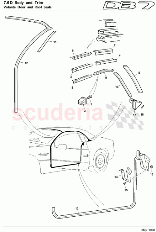 Part Diagram for Aston Martin 78-84071