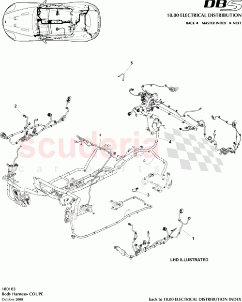 Part Diagram for Aston Martin 8D33-14A005-AG