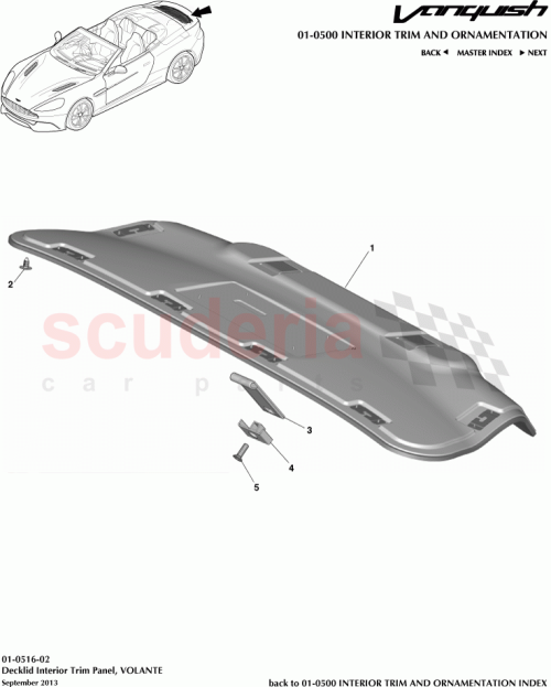 Part Diagram for Aston Martin ED33-580374-AAW