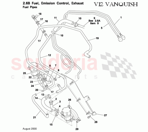 Part Diagram for Aston Martin 1R12-34-10017