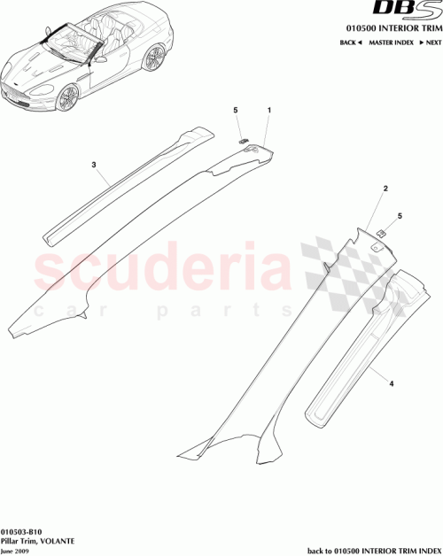 Part Diagram for Aston Martin AD33-L025B39-ACW