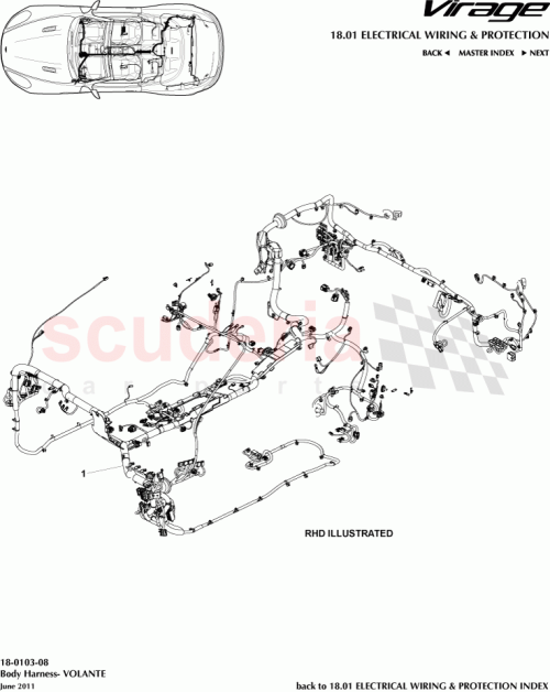 Part Diagram for Aston Martin CG43-14A005-DD
