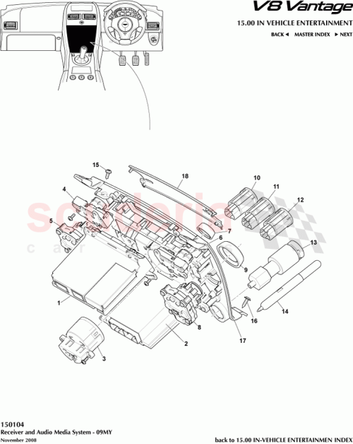 Part Diagram for Aston Martin 8D33-13D734-DC
