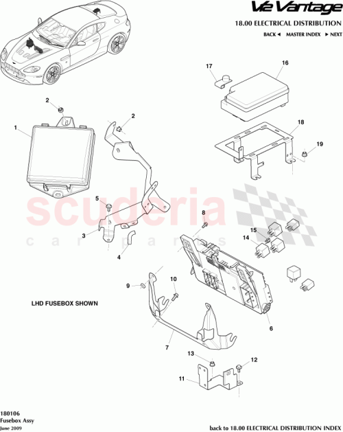 Part Diagram for Aston Martin 6G33-14A301-AD