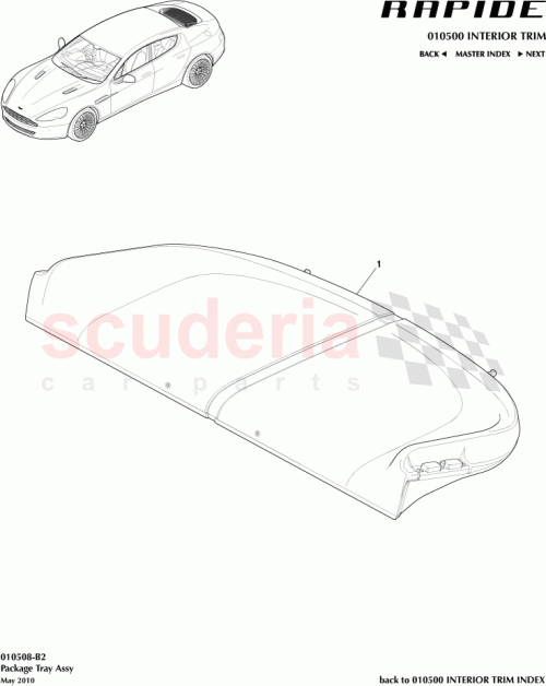 Part Diagram for Aston Martin FD43-46668-AAW